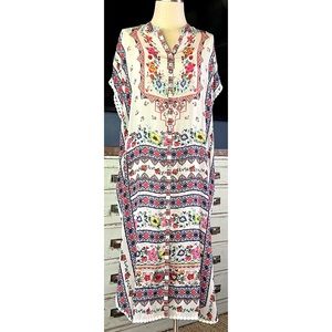 Johnny Was Matana Kaftan Dress XS